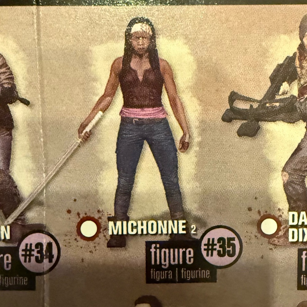 WALKING DEAD MICHONNE Mini Action Figure with Sword - Collectible
